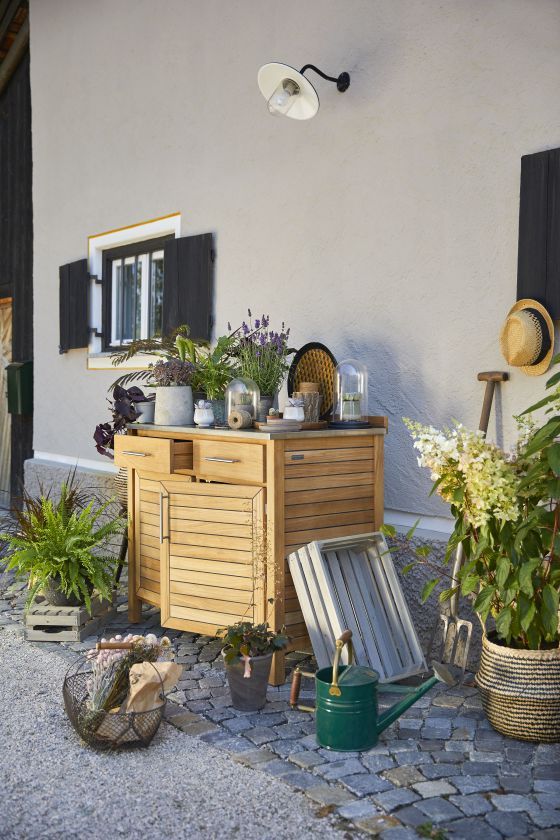 Deck 2 Éléments planche à plantes Extérieur Weishäupl
