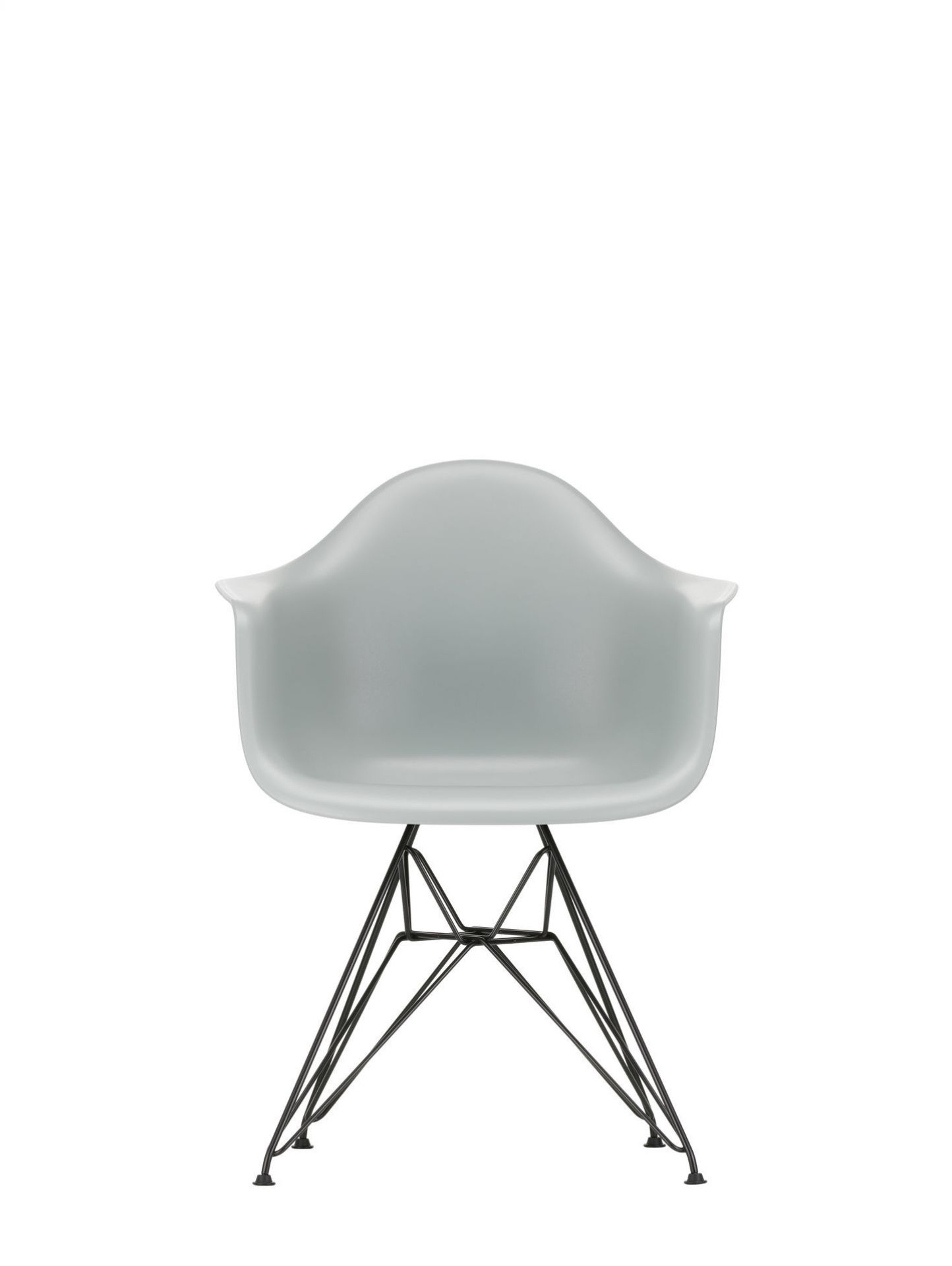 Eames Plastic Arm Chair DAR Chaise Vitra Noir - Sea blue