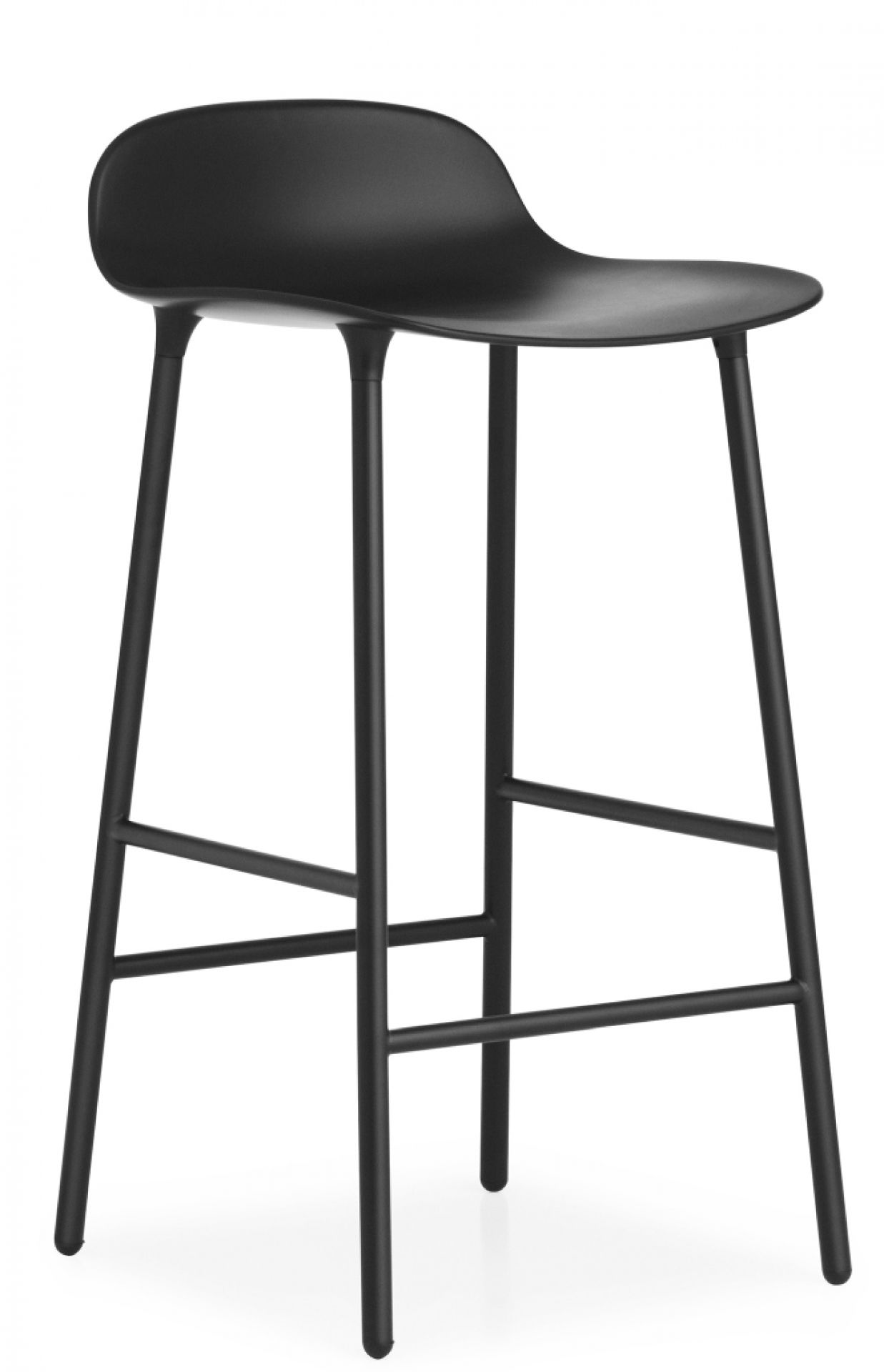 Form Barstool tabouret de bar H 65 cm Acier Normann Copenhagen