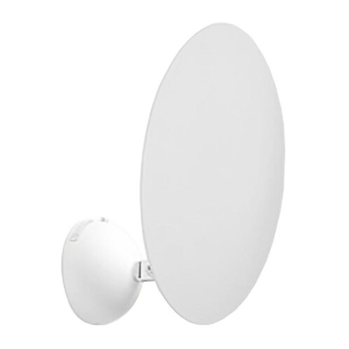 Weiße Lederam W1 Wandleuchte von Catellani & Smith, modernes Design für indirekte Beleuchtung.