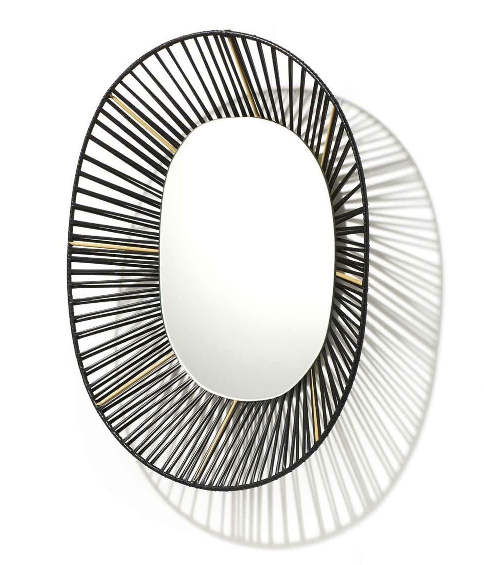 Cesta Big Wall Oval Mirror Miroir mural ovale ames 