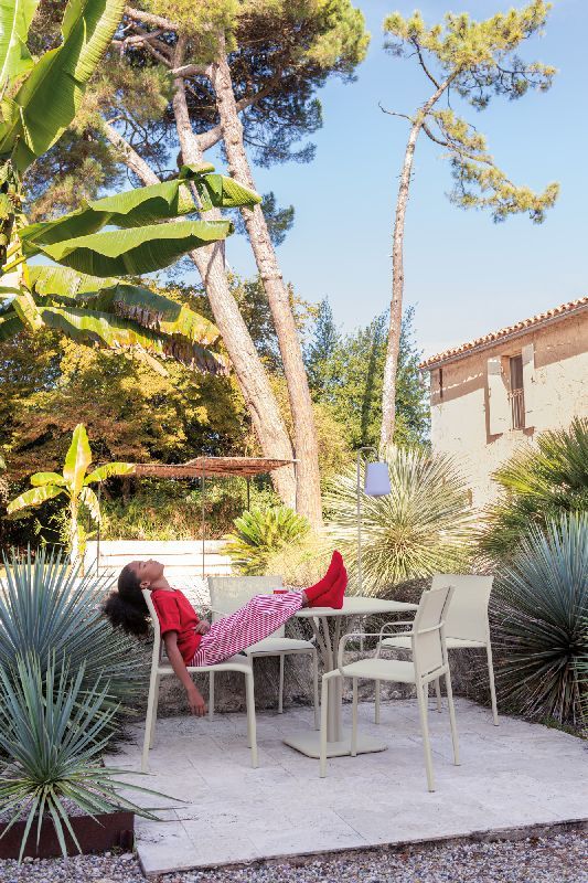 Balad 2 lampe de table H 38 cm Fermob gris argile