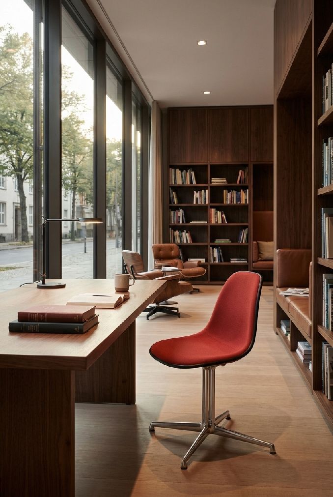 Eames Plasic Side Chair DSL RE Chaise entièrement rembourrée Vitra  