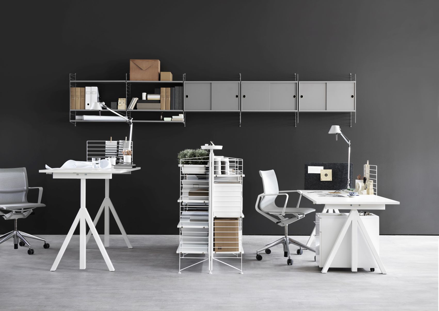 Élément individuel Échelle murale H 75 cm String Furniture  