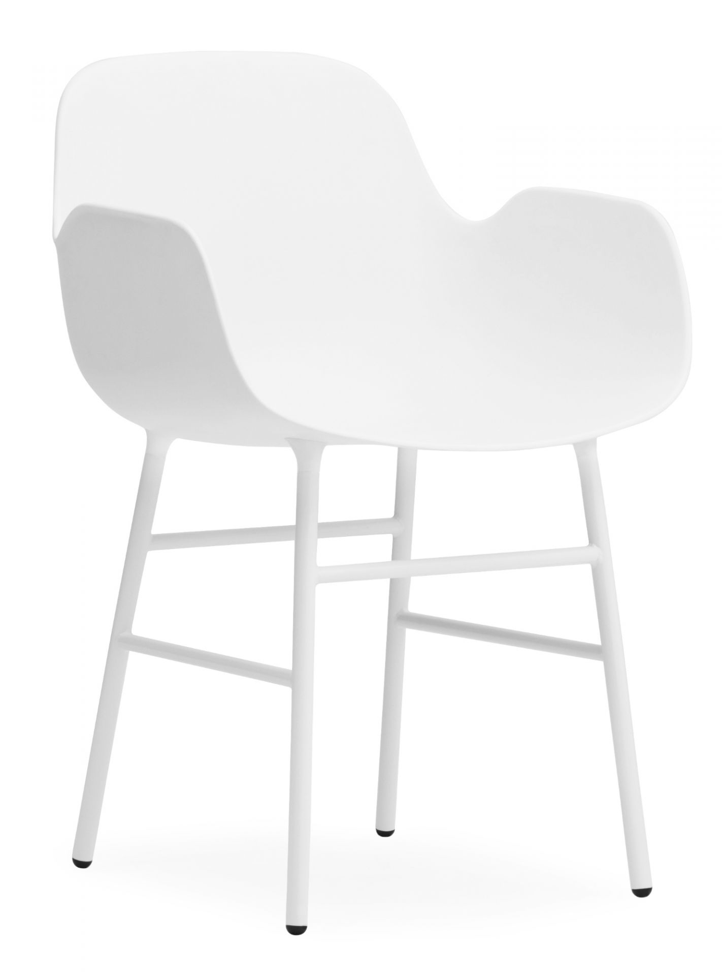 Form Armchair Lehnstuhl Normann Copenhagen-grau-Stahl