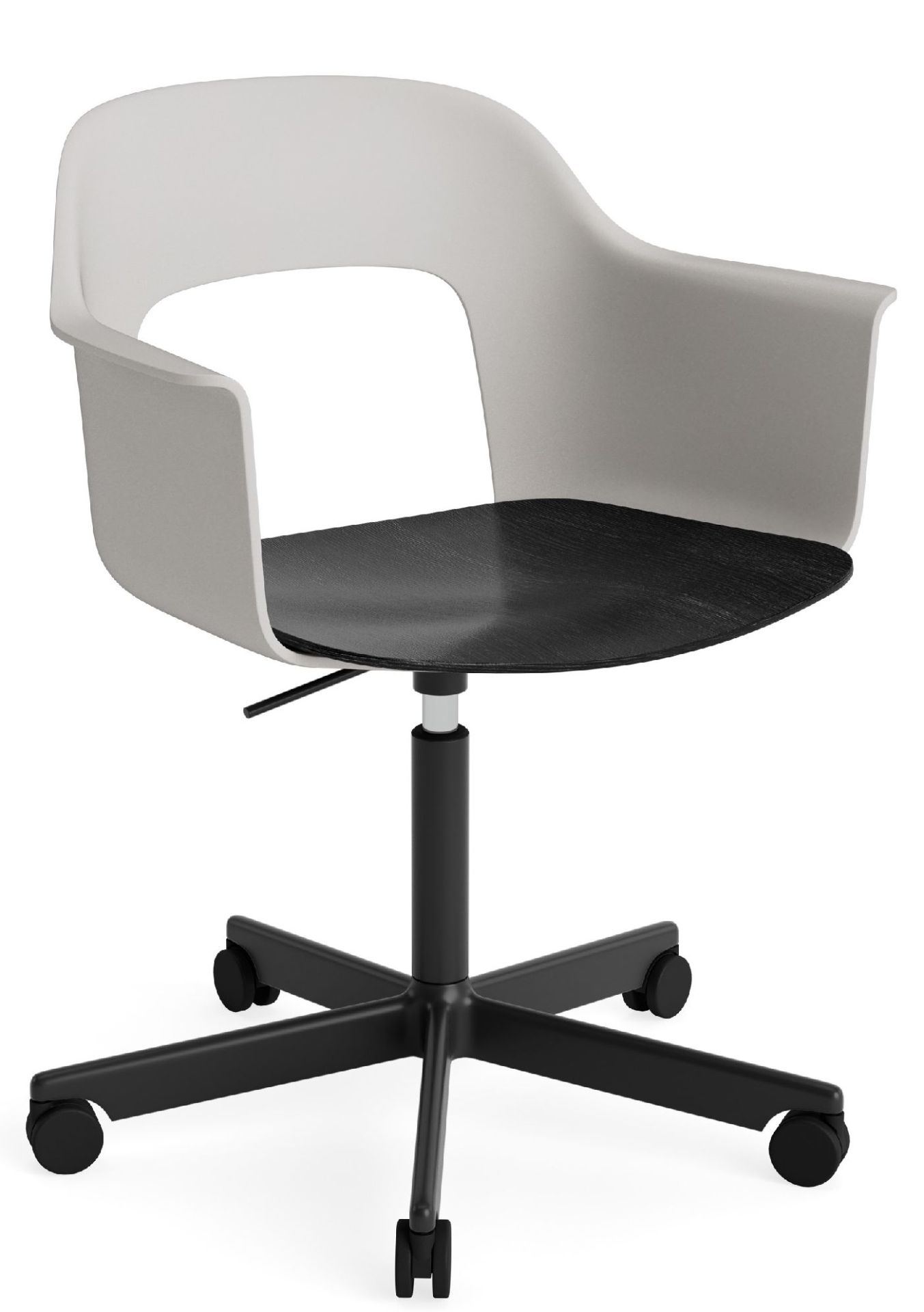 Layout Armchair 242 Fauteuil 4 pieds en étoile Vérin à gaz avec fonction pivotante Hay