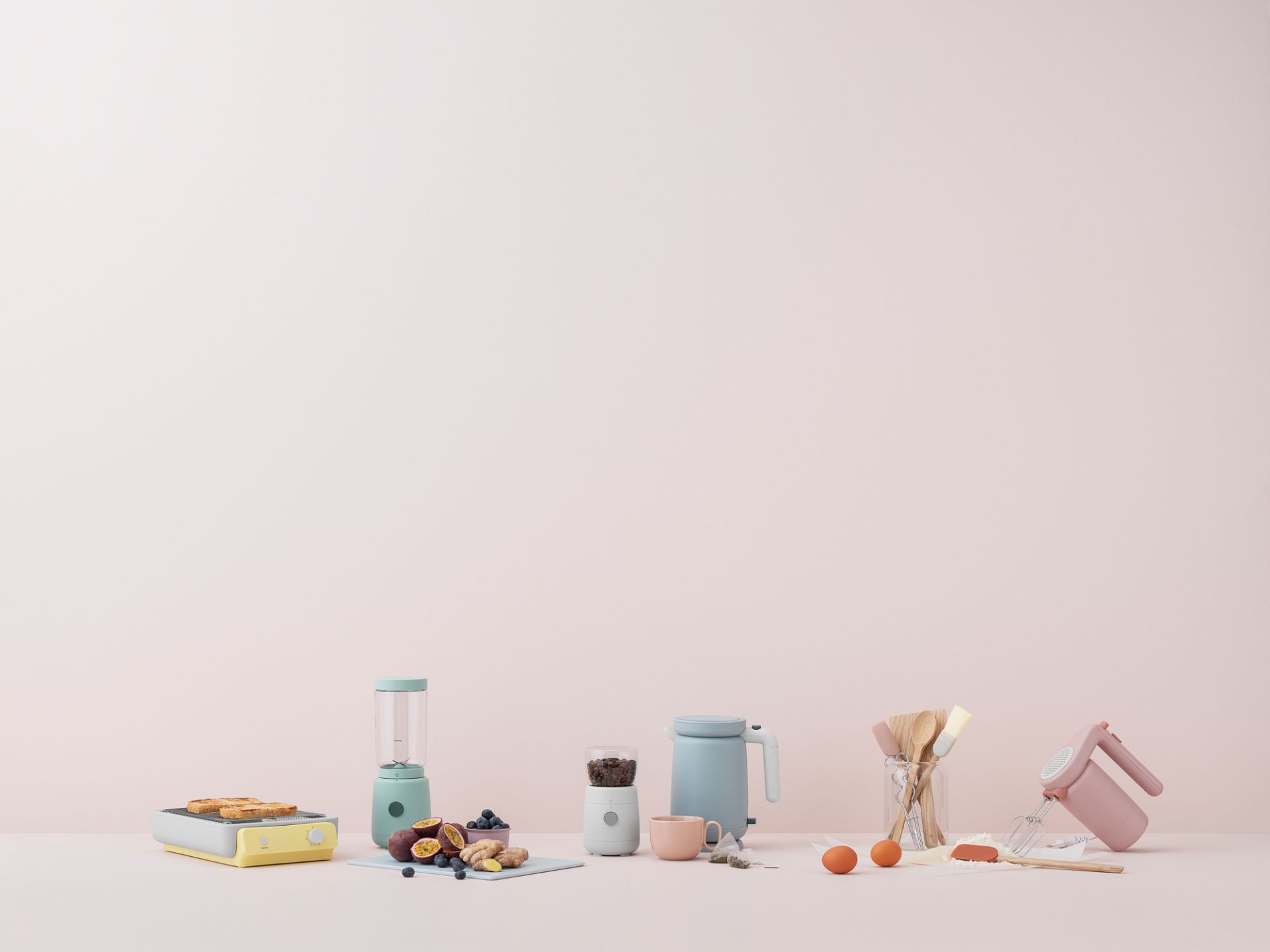 Foodie Hand mixer Mélangeur à main Rose clair RIG TIG by Stelton