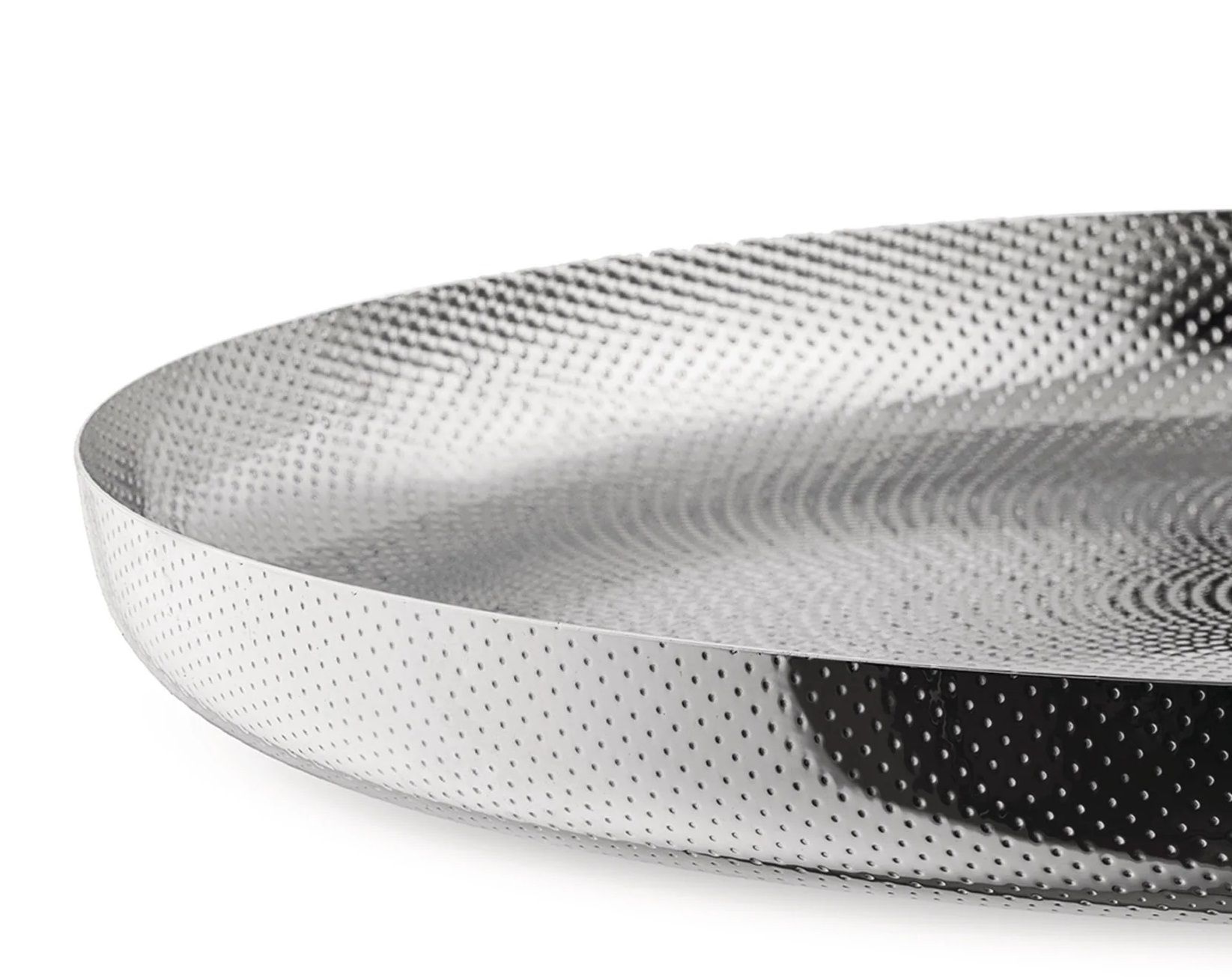 JM14/35 T Plateau rond Acier inoxydable 18/10 avec décor en relief Alessi OFFRE SPECIALE