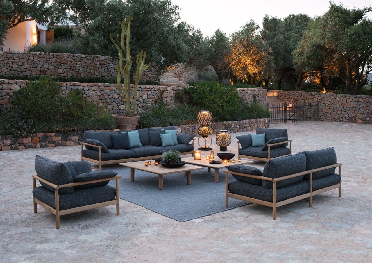 Tibbo Fauteuil avec coussin Dedon