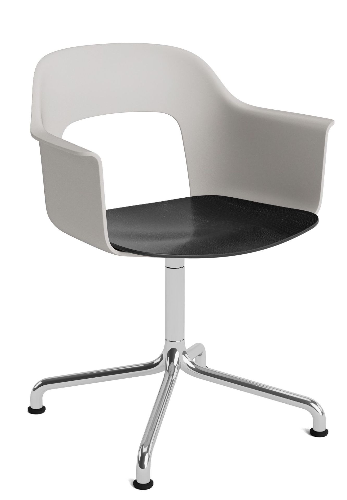 Layout Armchair 252 Fauteuil 4 pieds en étoile Pied pivotant avec base incurvée Hay  