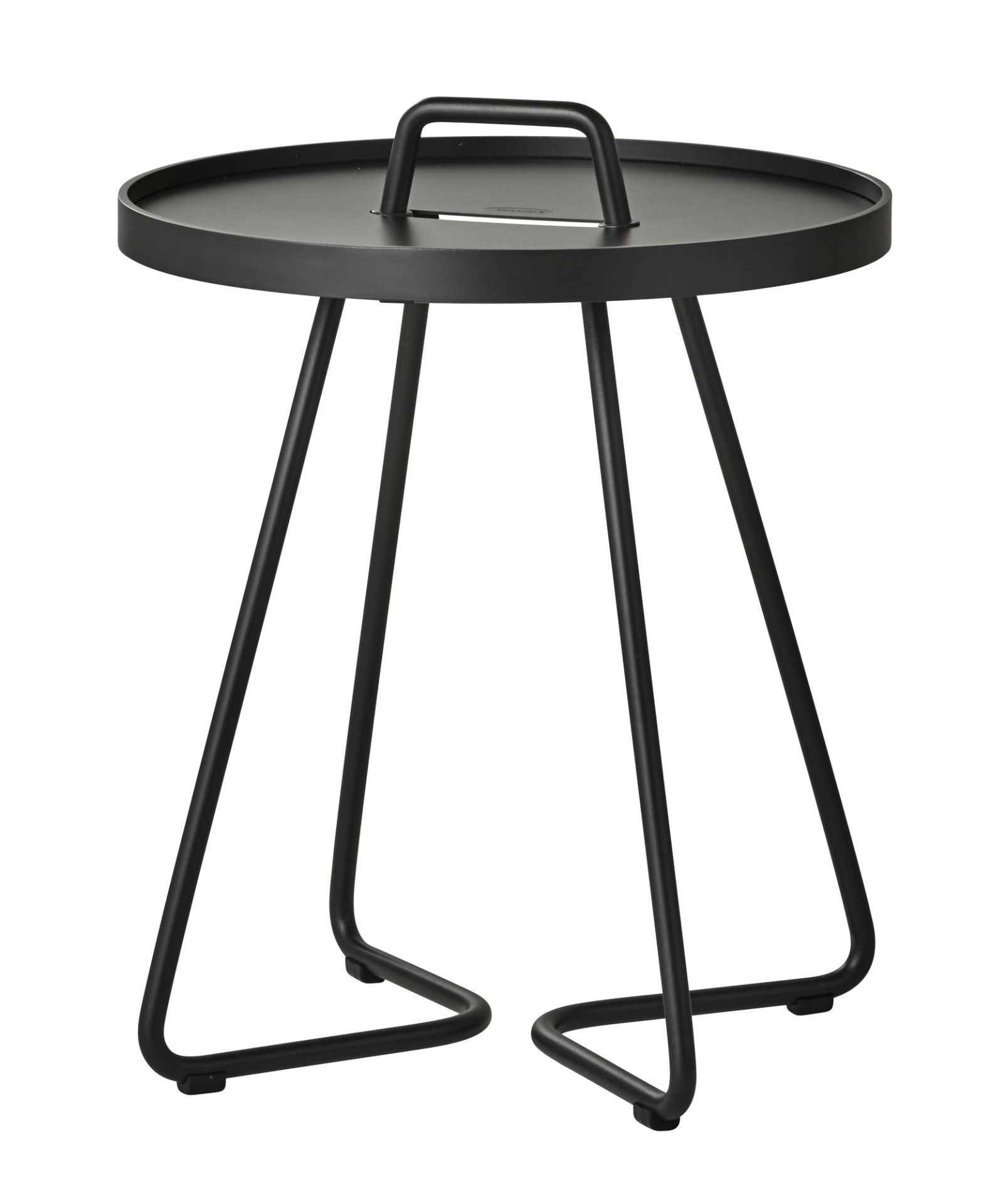 On-The-Move Outdoor table d'appoint petit noir Cane-Line