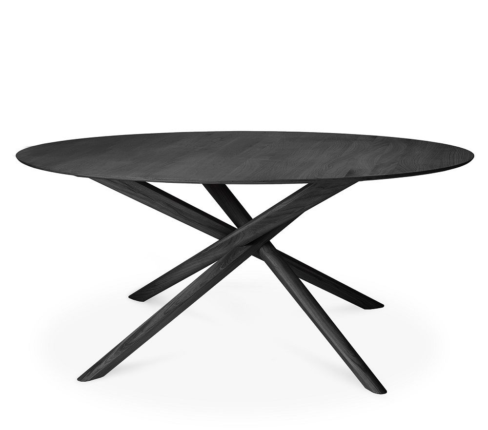 Mikado Table ronde chêne noir Ethnicraft