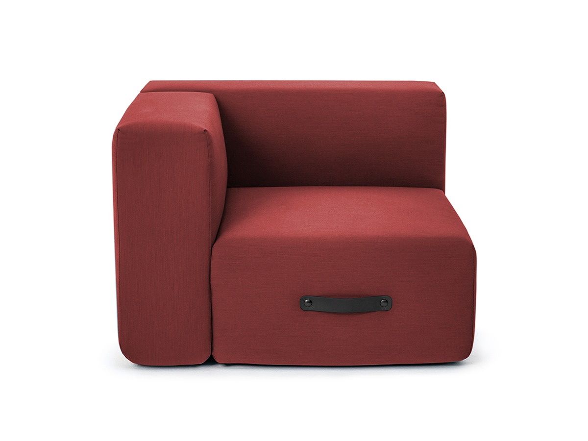 Miamia Outdoor Canapé module d'angle gauche rouge Conmoto Miamia Outdoor Canapé module d'angle gauche rouge Conmoto