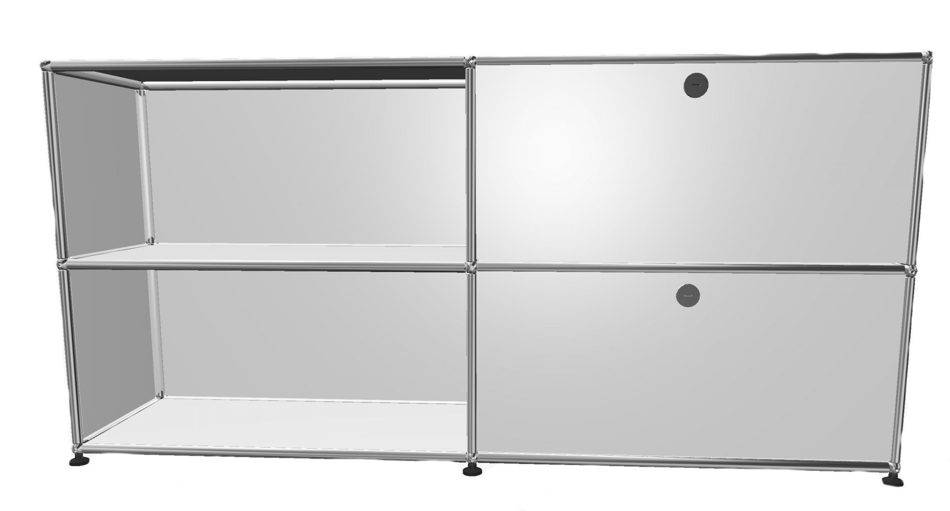 USM Haller Buffet 2 Ouverts / 2 volets à droite Blanc pur - FAST DELIVERY
