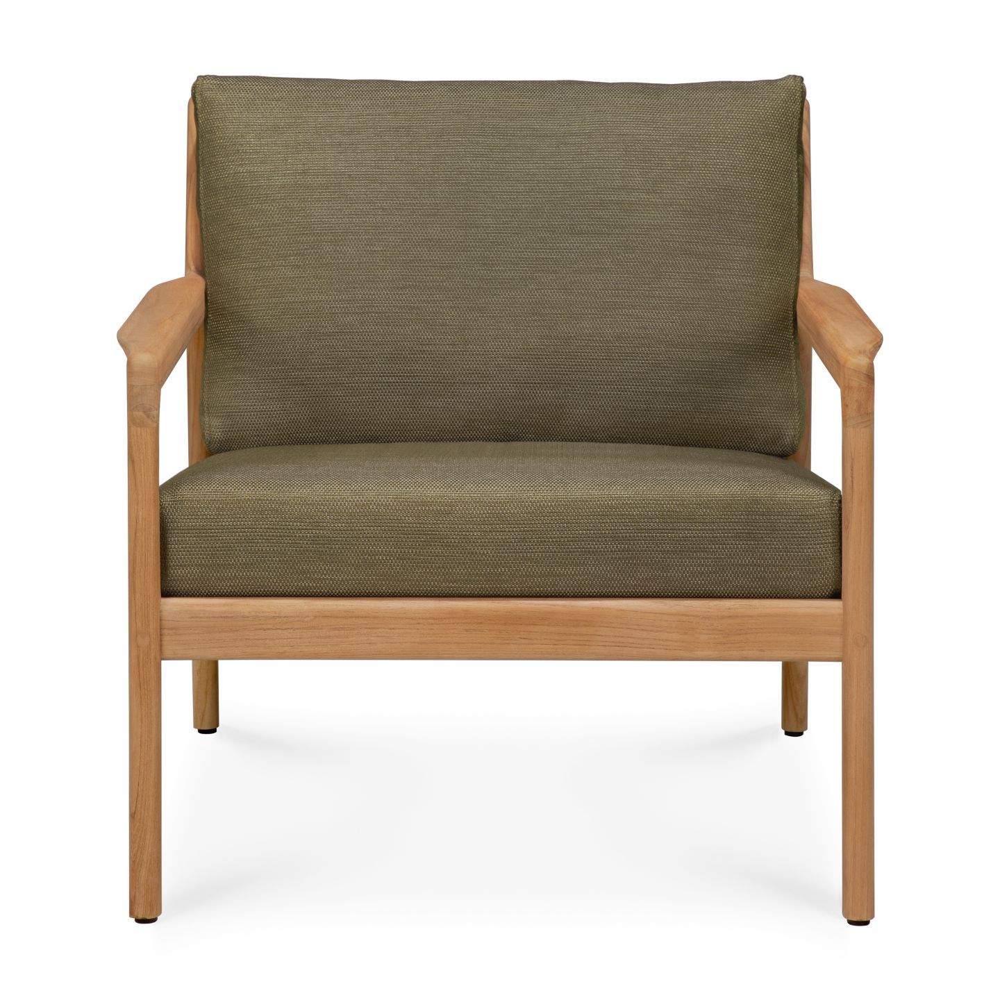 Fauteuil de jardin Jack Outdoor Lounge Chair en tissu vert teck Ethnicraft