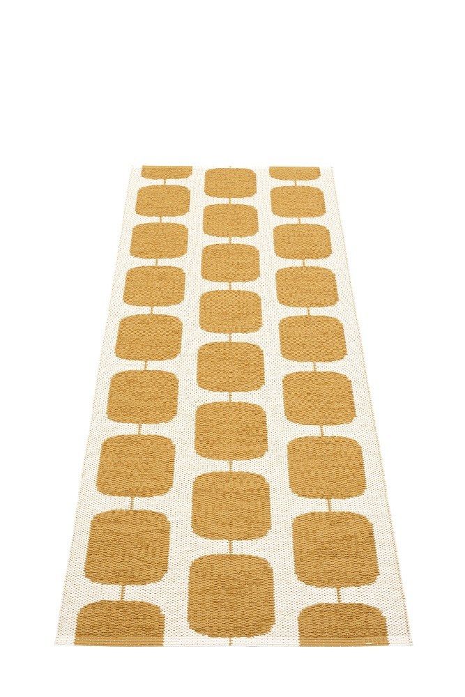 Sten Tapis en plastique 70x200 cm Pappelina Ochre/Vanilla
