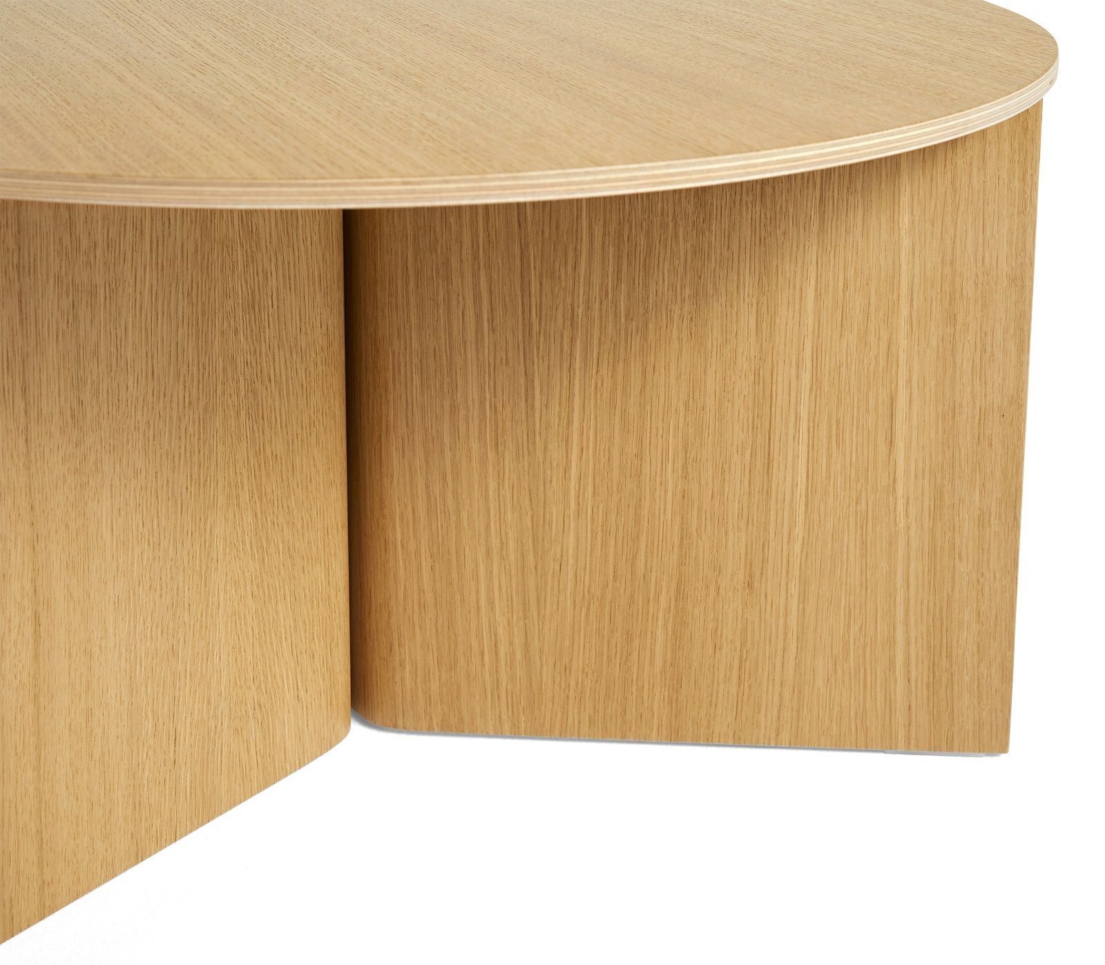 Slit Table Wood Round XL Table d'appoint / table basse Hay