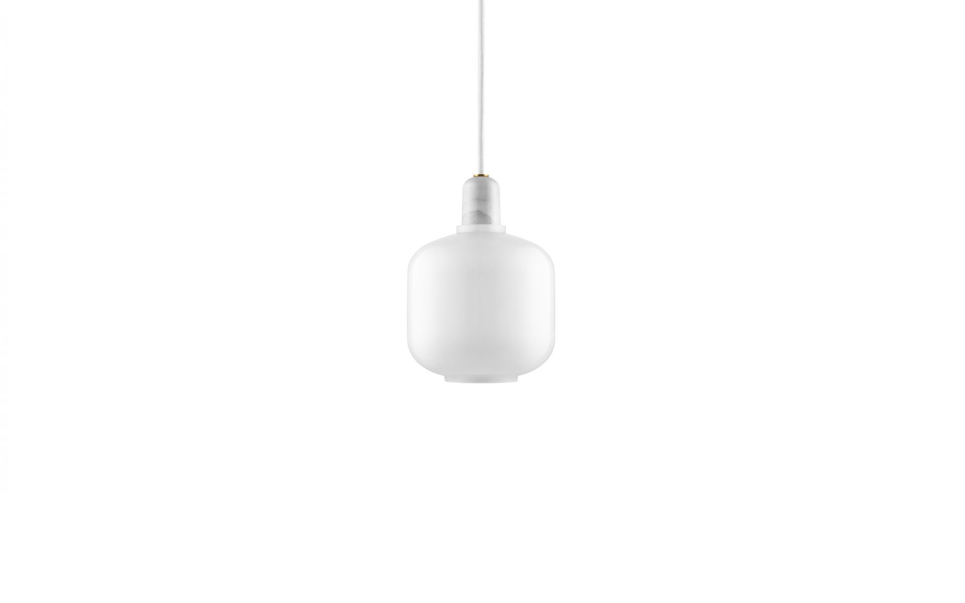 Amp Lamp Lampe de suspensione Normann Copenhagen Blanc/Blanc Ø 14 cm