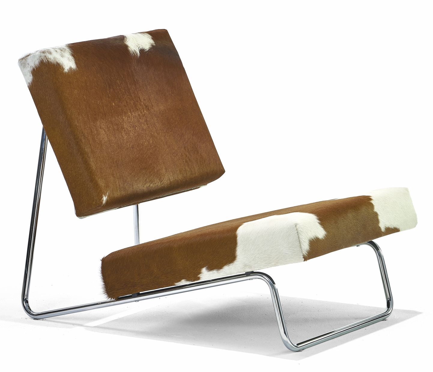 Hirche Lounge Chair Fauteuil en peau de vache Richard Lampert