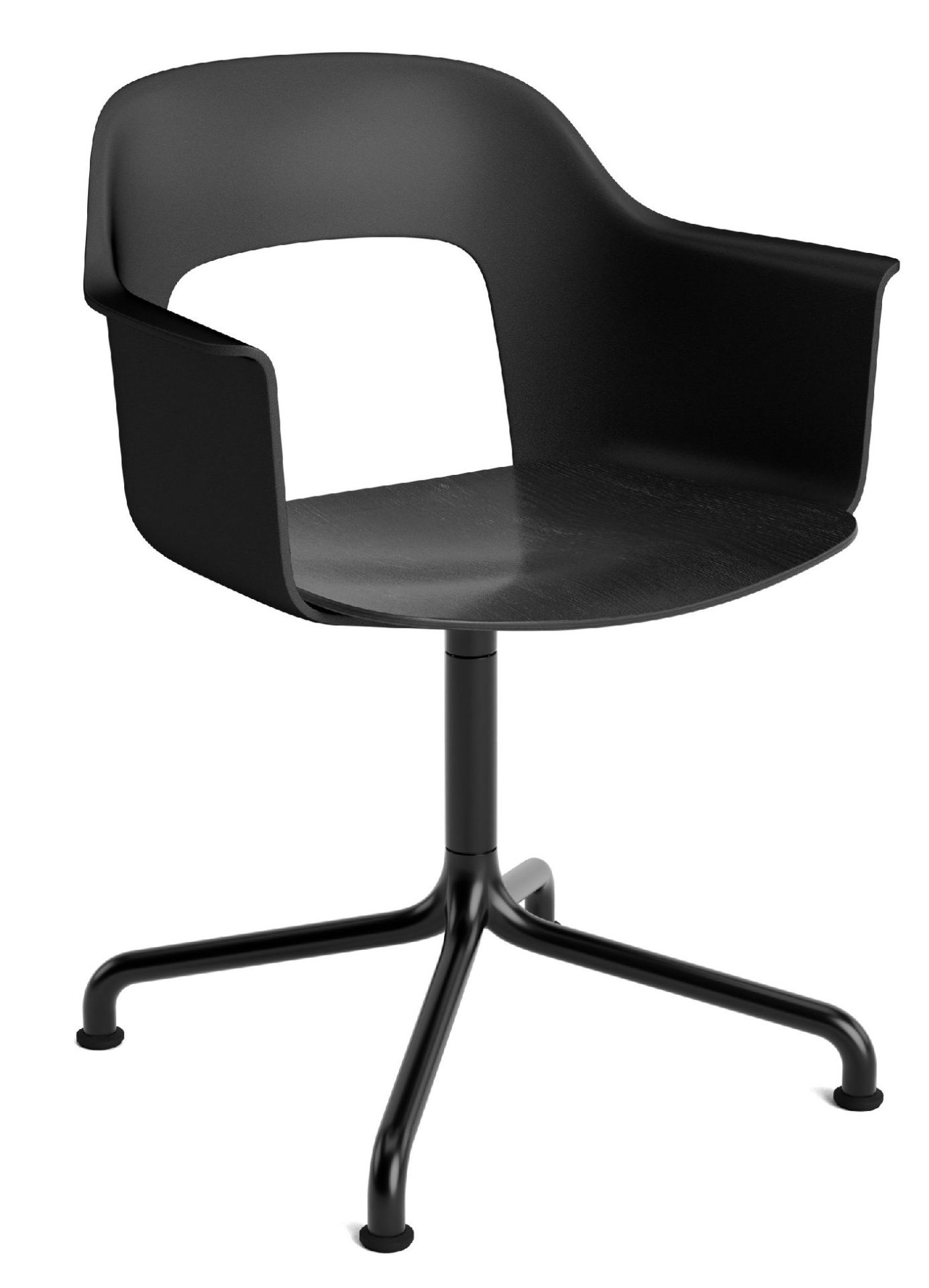 Layout Armchair 252 Fauteuil 4 pieds en étoile Pied pivotant avec base incurvée Hay  