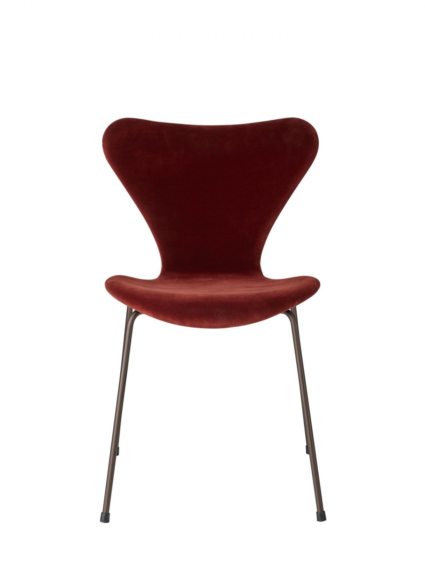Series 7 3107 Belfast Chair Chaise rembourré Fritz Hansen autumn rouge