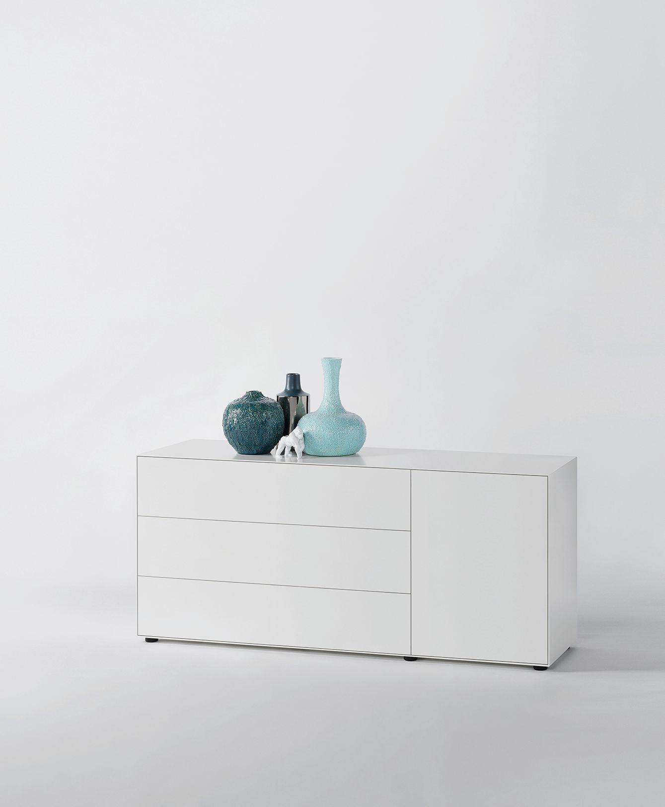 Nex Pur Box Lowboard / Sideboard avec tiroir et porte Horizontal Piure QUICK SHIP
