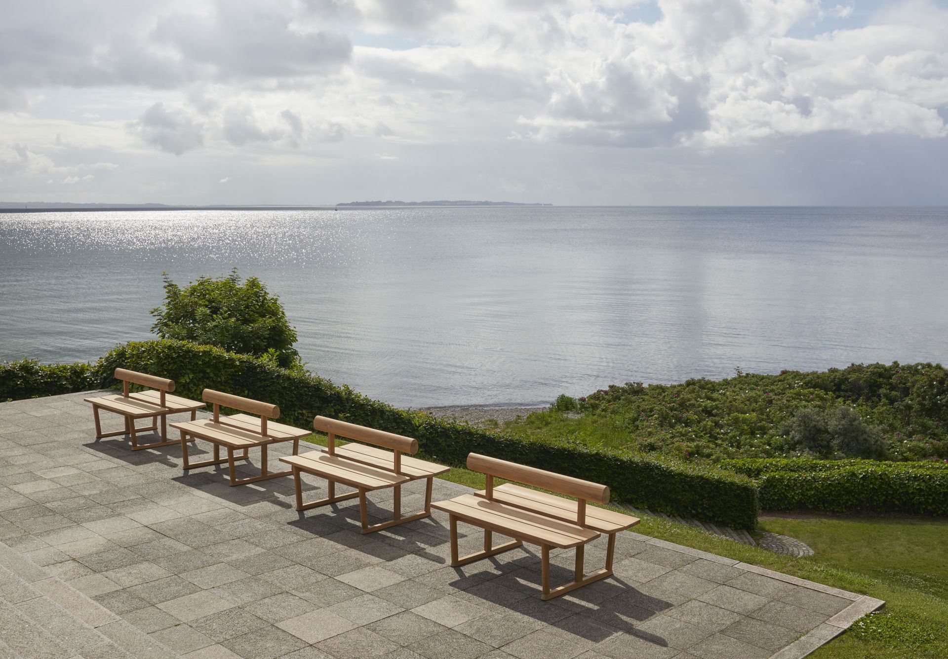 Banco Banc double en teck pour l'extérieur Skagerak by Fritz Hansen