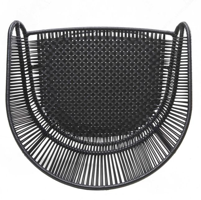 Circo Lounge Chair Fauteuil lounge d'extérieur ames Noir mat / Noir
