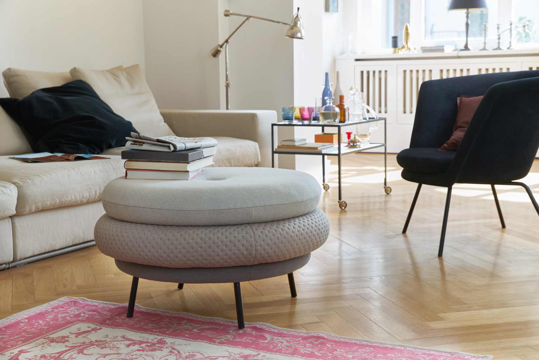 Fat Tom Pouf Lounge - Tabouret Richard Lampert Beige