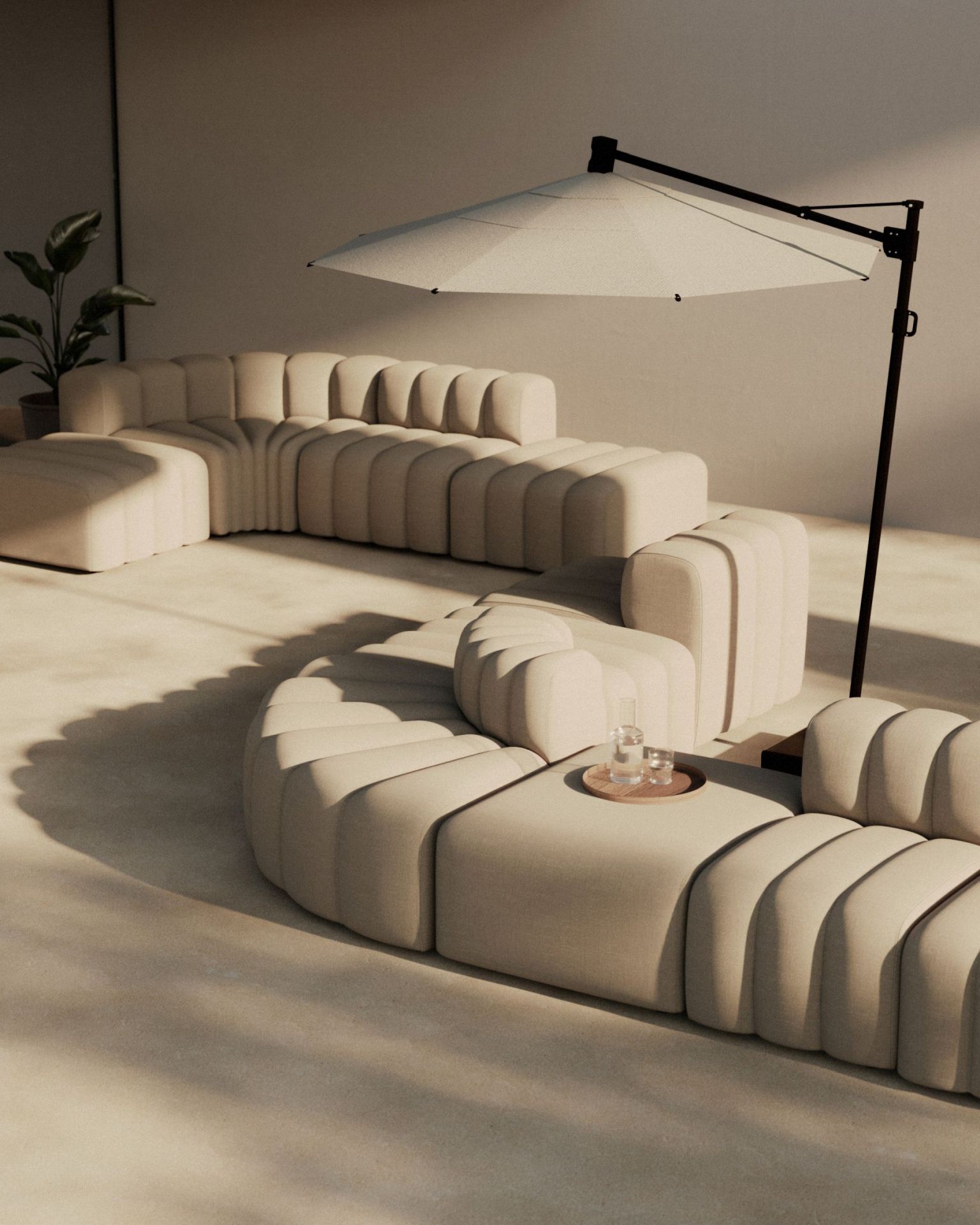 Studio Outdoor Medium Canapé modulaire Coconut Norr11 