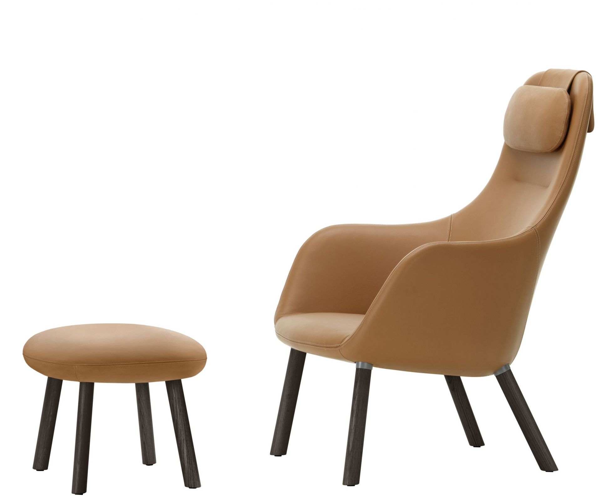 Hal Lounge Chair Fauteuil Coussin d'assise intégré Vitra 