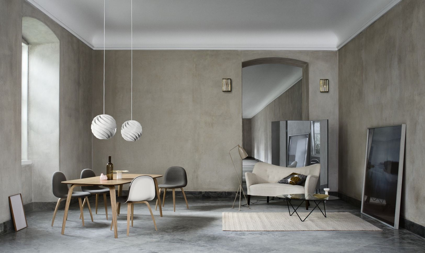 Gräshoppa / Grashoppa lampadaire Gubi