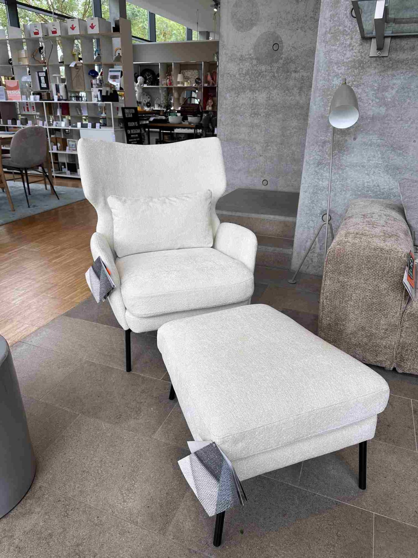 Seatrelax fauteuil & ottoman modèle maison ed design