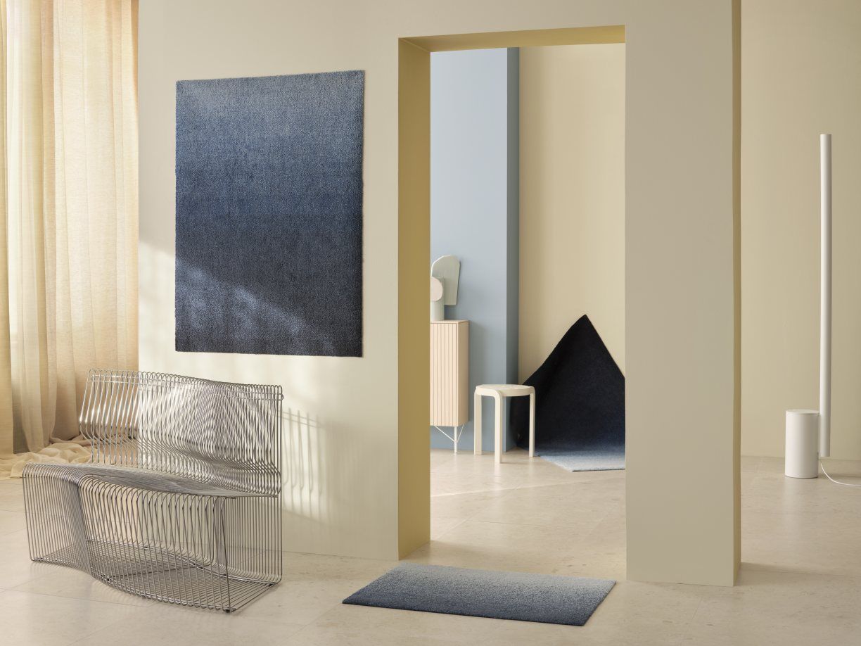 Tapis de sol Dis Indoor / Outdoor Bleu Heymat 