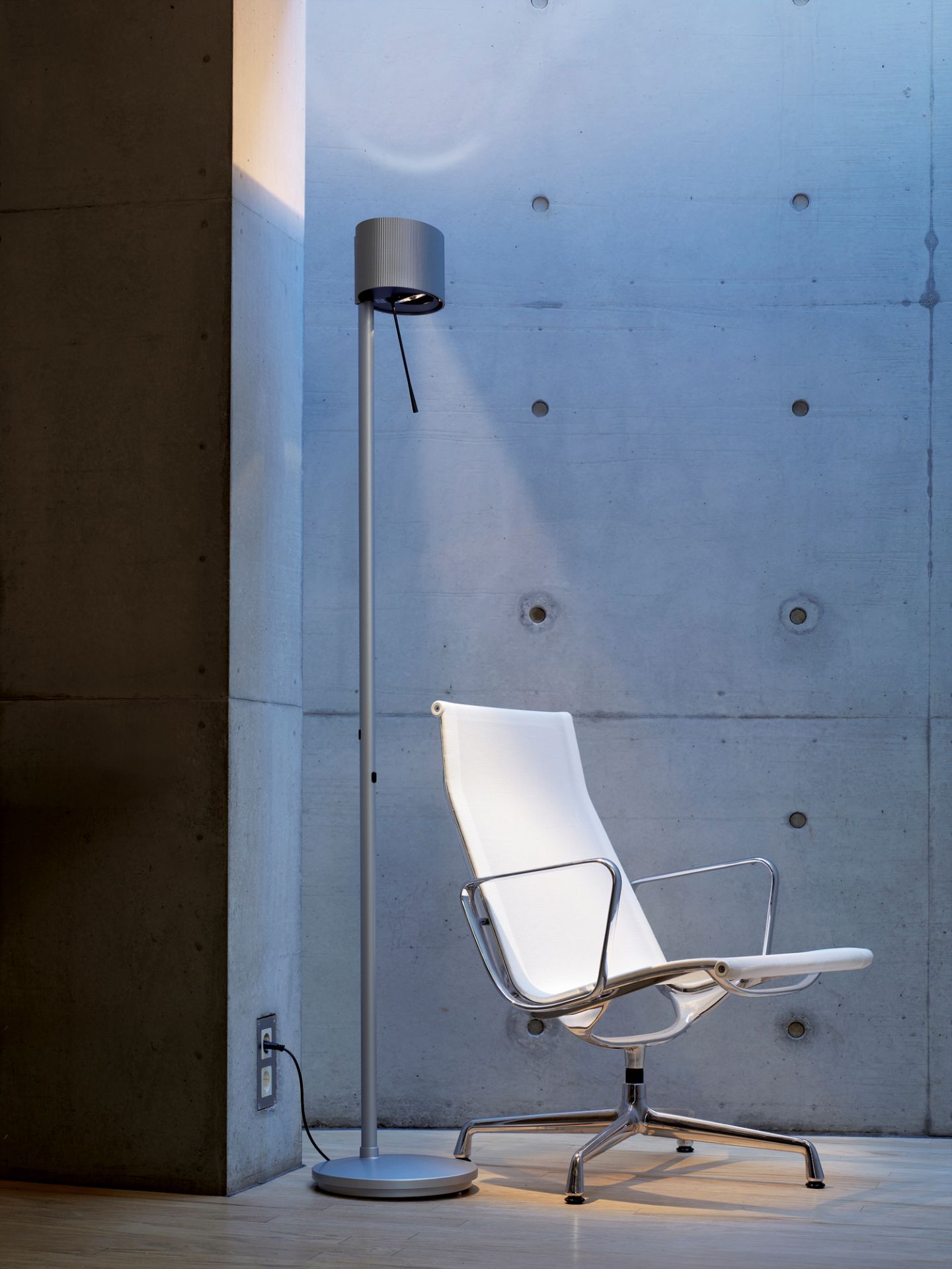Diogenes LED Lampadaire Belux Or Gris