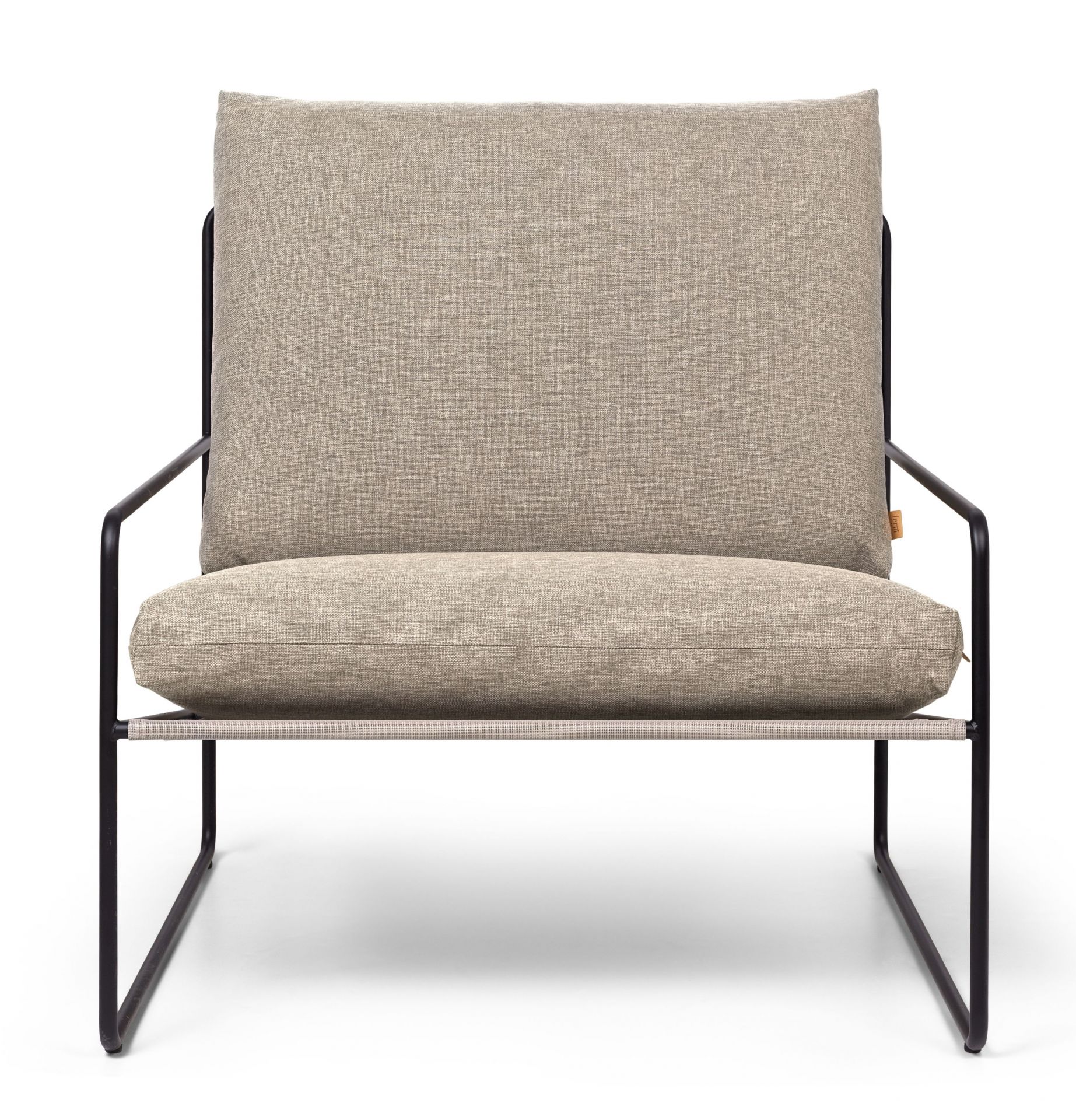 Desert Fauteuil 1 place extérieur piètement noir Ferm Living 