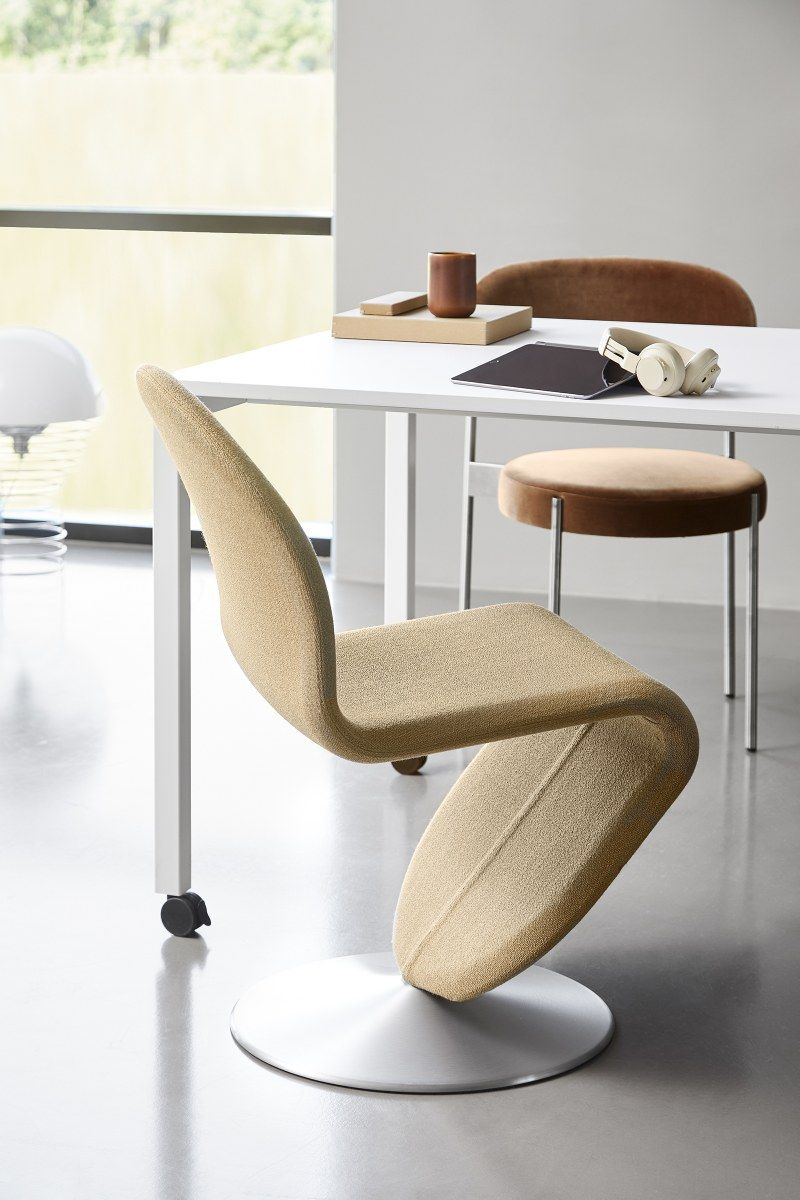 System 1-2-3 Dining Chair Standard Chaise à pied rond Verpan  