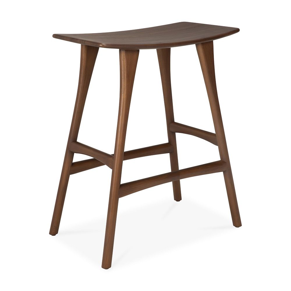 Osso Tabouret de bar teck marron foncé Ethnicraft 