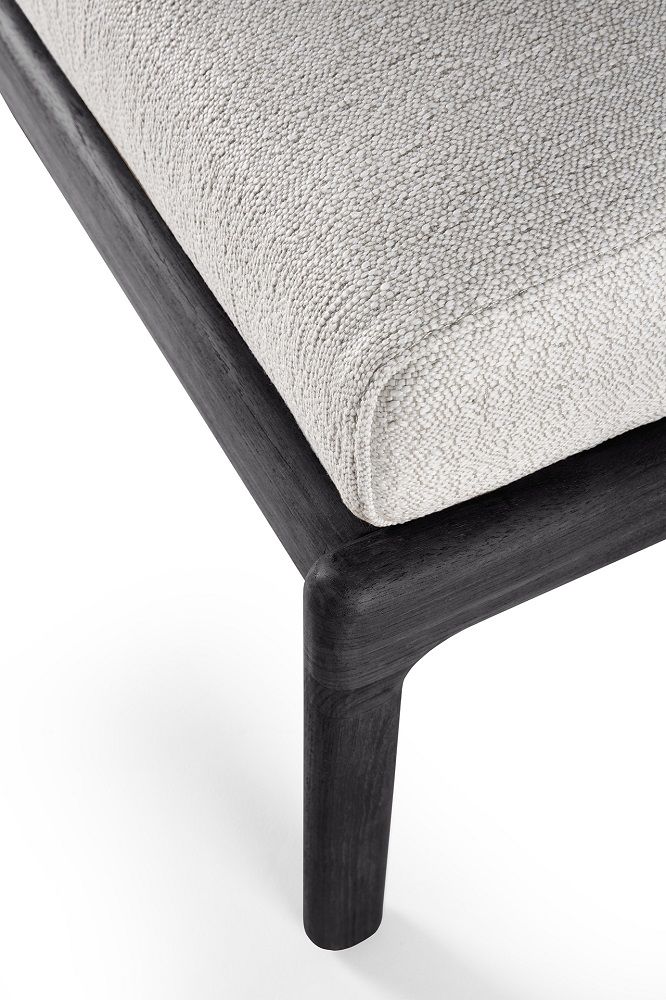 Jack Outdoor Tabouret rembourré Teck Noir Ethnicraft