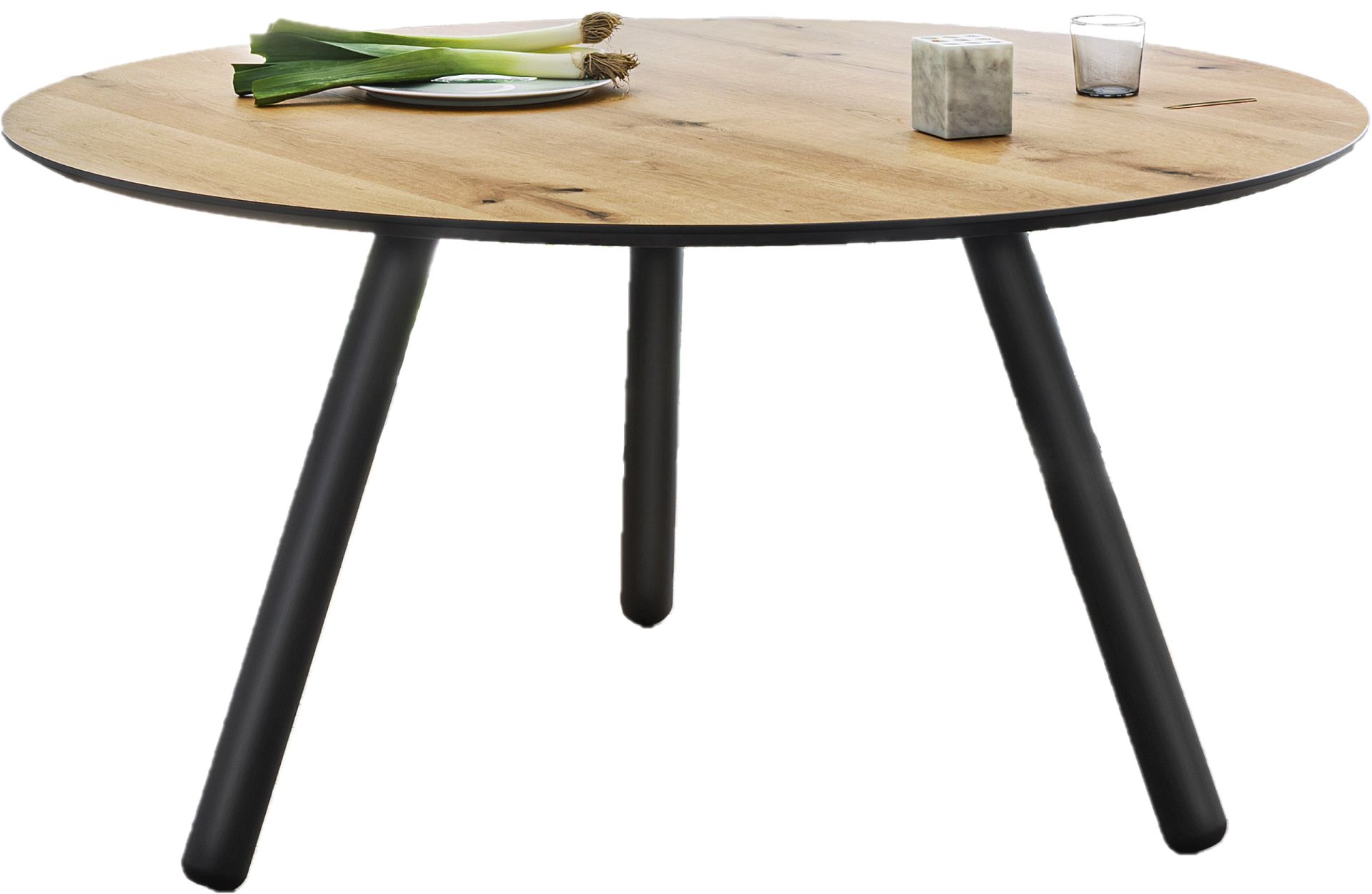 Table Pixie pieds ronds noir Ø 130 cm Miniforms