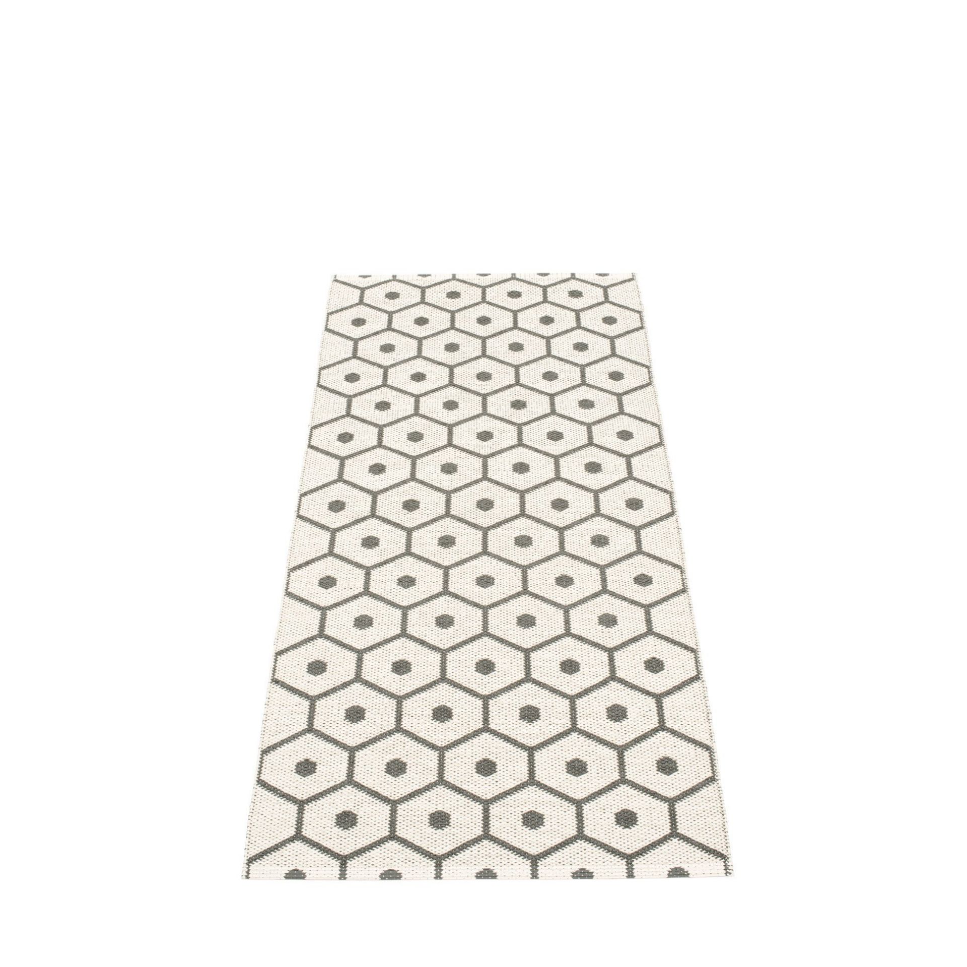 Honey Plastique Tapis 70x160 cm Pappelina Charcoal-Vanille