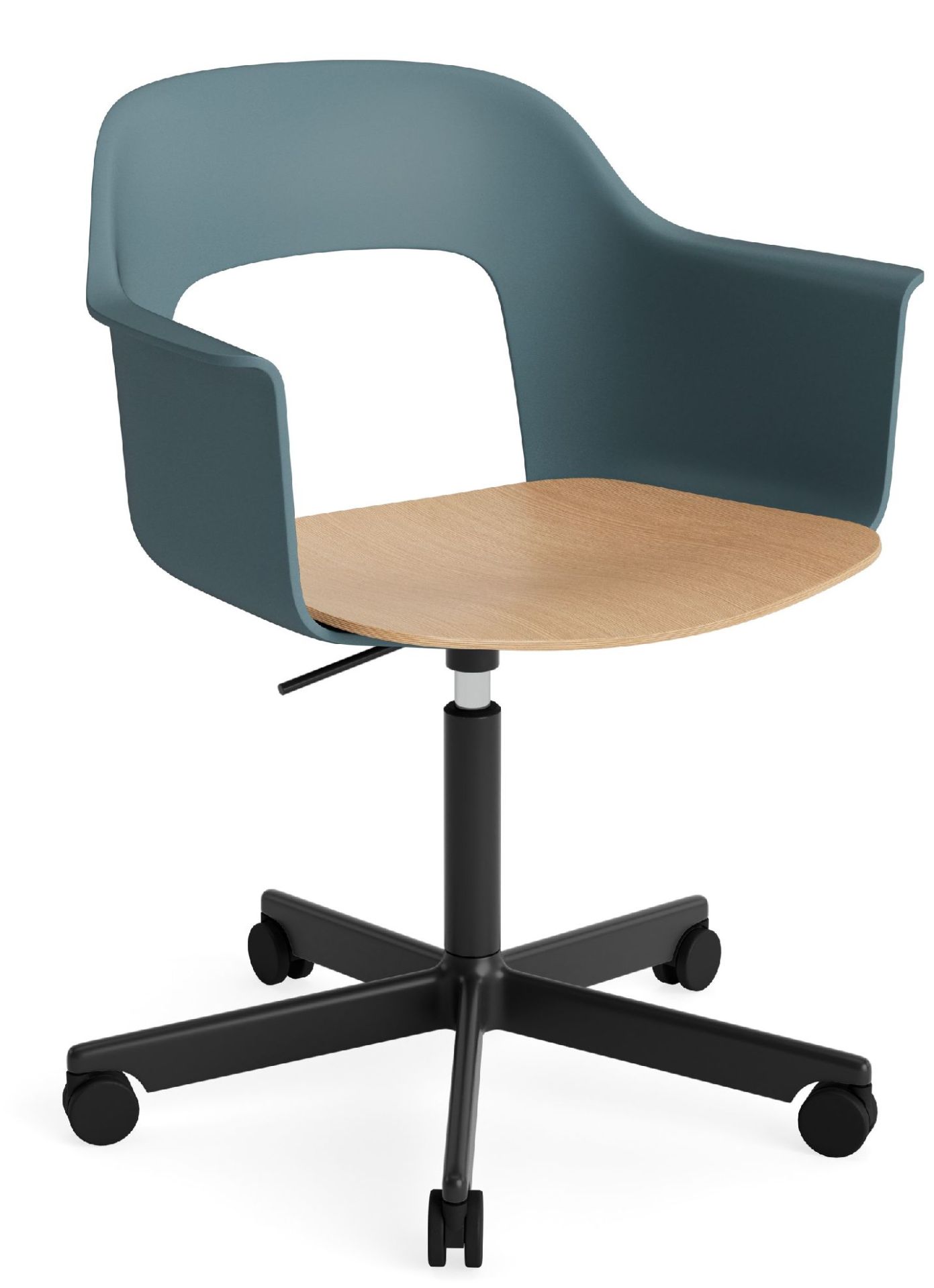 Layout Armchair 242 Fauteuil 4 pieds en étoile Vérin à gaz avec fonction pivotante Hay