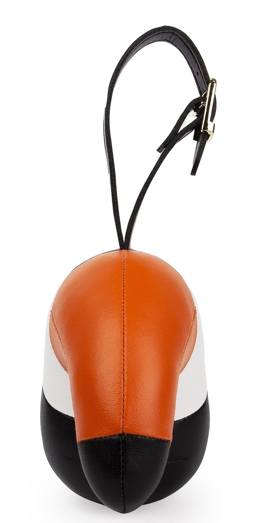 Bag Charm Pendentif de sac Toucan Toco Noir / Orange Züny 