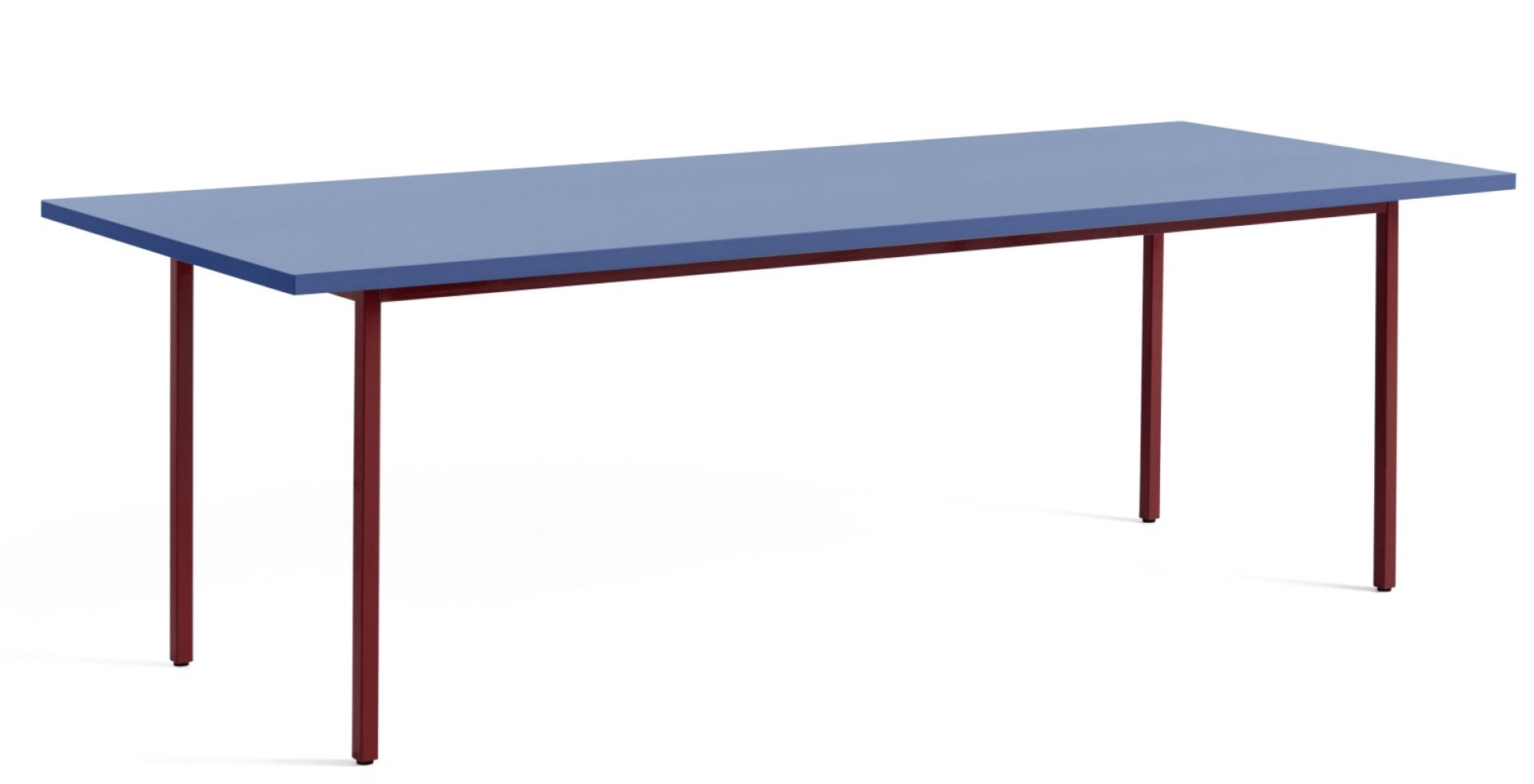 Two Colour Table Longueur 240 cm Hay Bleu - Rouge marron