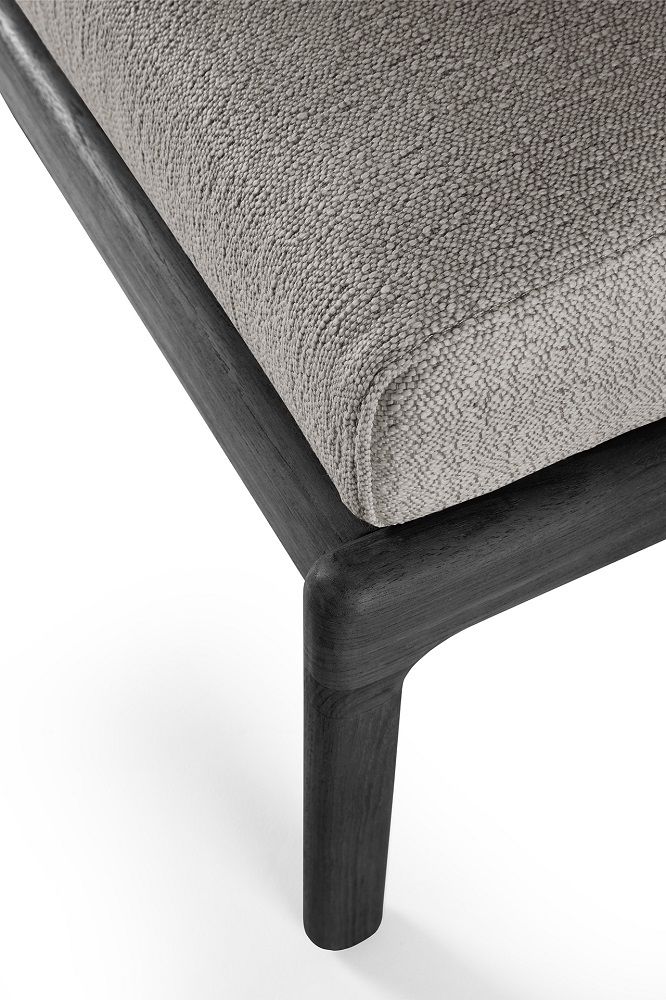 Jack Outdoor Tabouret rembourré Teck Noir Ethnicraft Moka