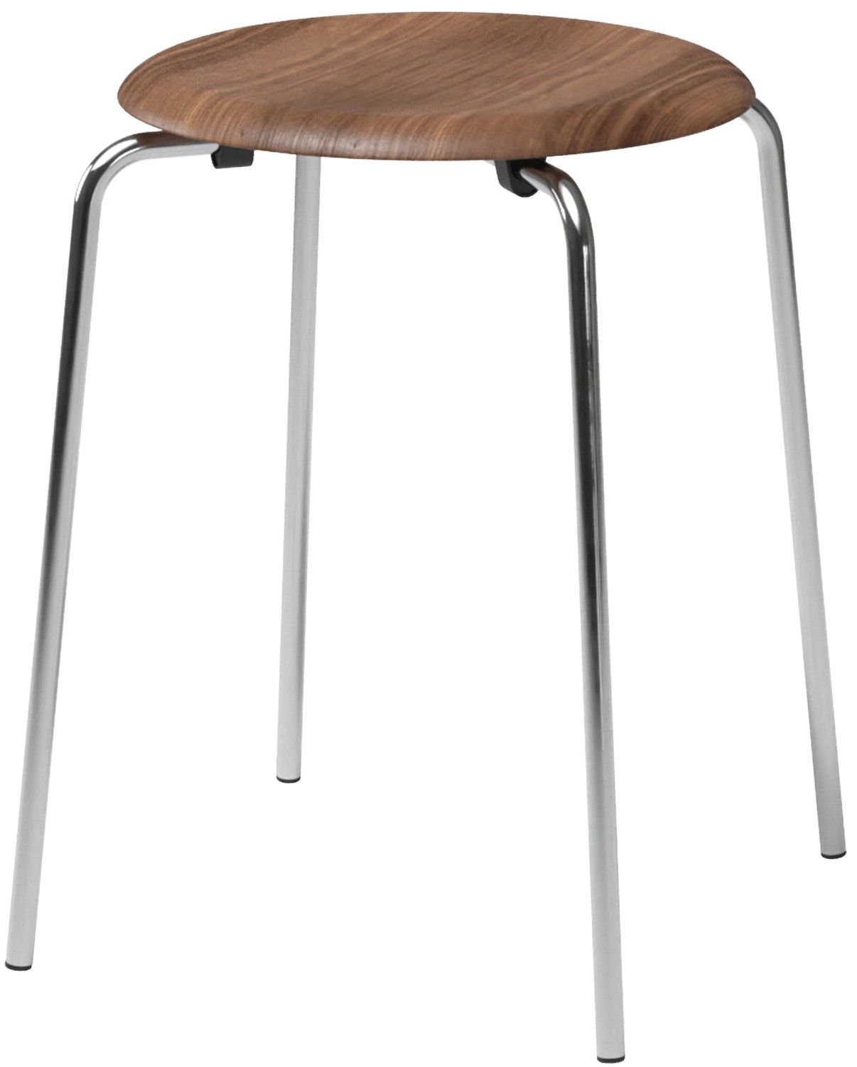 Dot Tabouret Fritz Hansen Chrome - Noyer