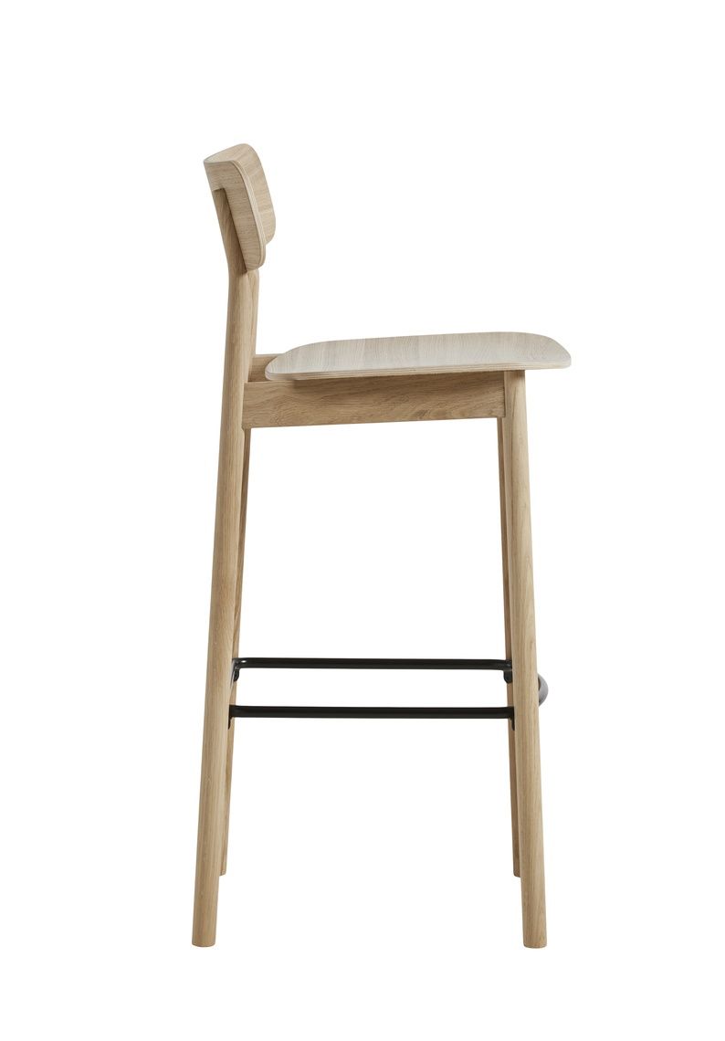 Soma Tabouret de bar Chêne blanc pigmentée Woud