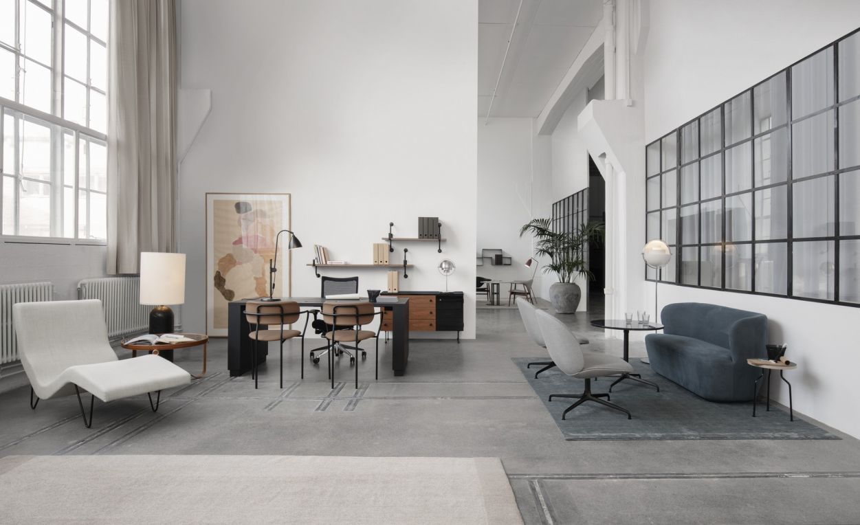 Multi-Lite Lampadaire Noir / Laiton Gubi
