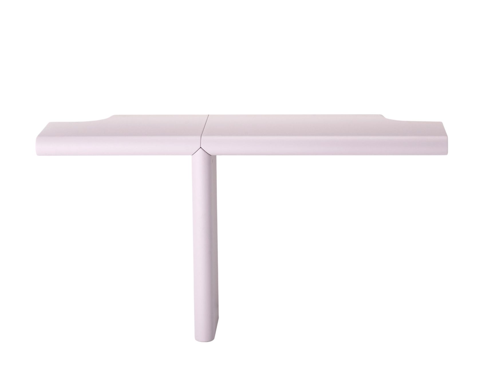 Zavolo Consolle Wandtisch von Zanotta, minimalistisches Design in zartem Rosa, ideal für moderne Wohnräume.
