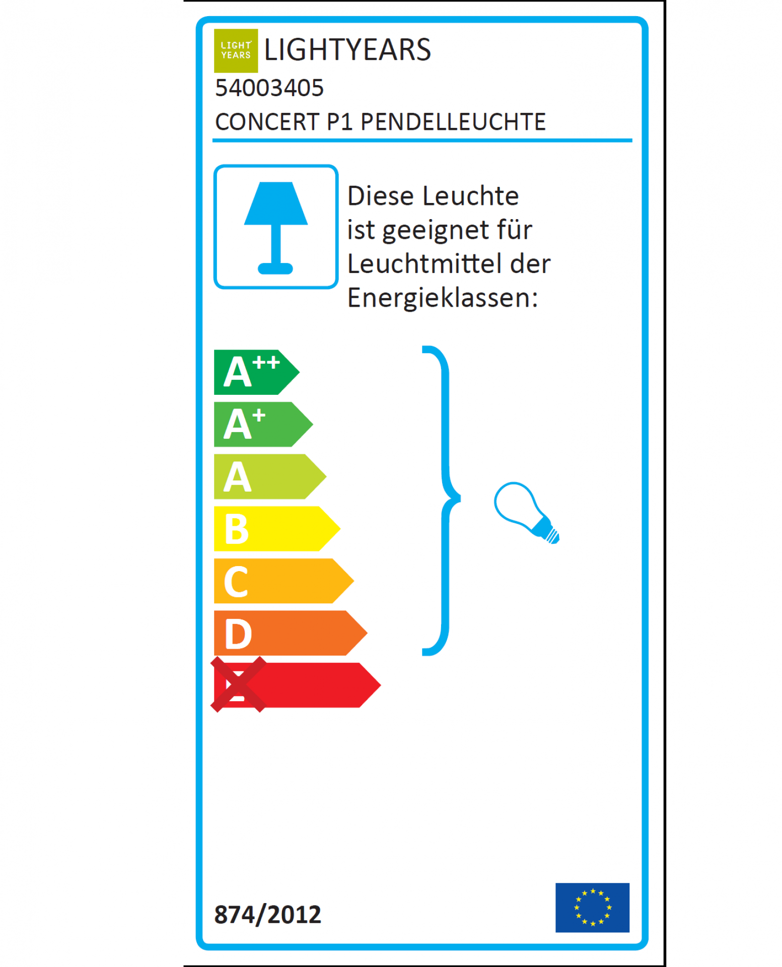 Concero Lampe de suspendue